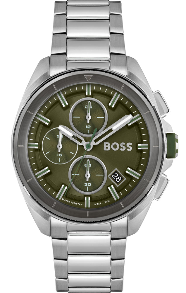 Buy Hugo Boss Volane Chronograph Watch with Green Dial Mens Watch - 1513951 in Pakistan