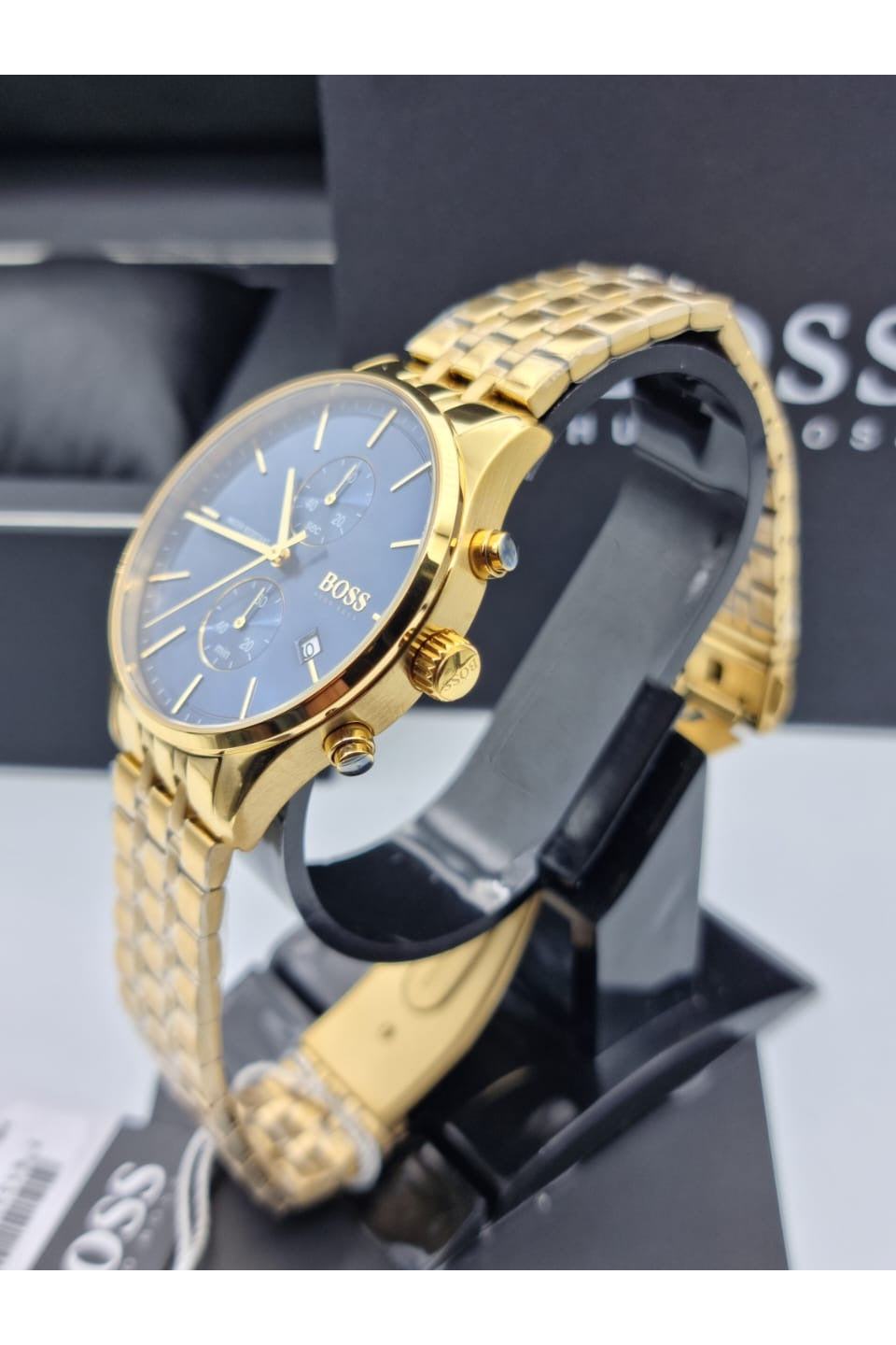 Buy Hugo Boss Mens Chronograph Stainless Steel Blue Dial 42mm Watch - 1513841 in Pakistan