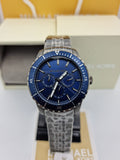 Buy Michael Kors Mens Chronograph Quartz Stainless Steel Blue Dial 44mm Watch - Mk7155 in Pakistan