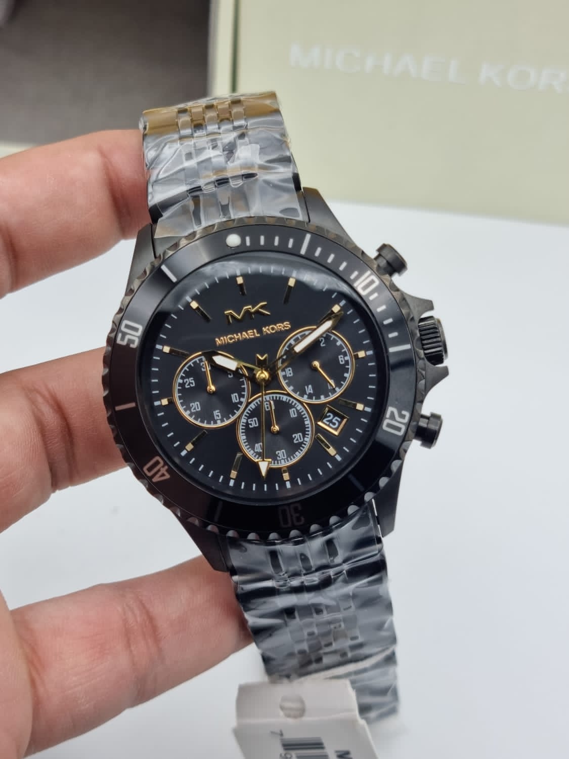 Buy Michael Kors Mens Chronograph Stainless Steel Black Dial 44mm Watch - Mk8750 in Pakistan