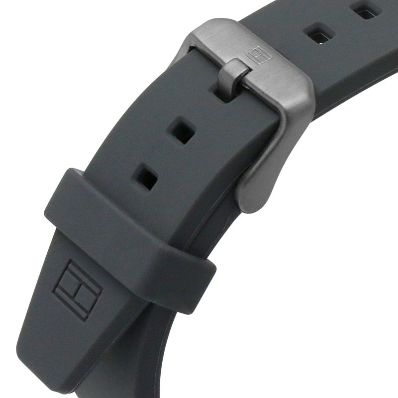 Buy Tommy Hilfiger Max White Dial Grey Rubber Strap Watch for Men - 1791972 in Pakistan