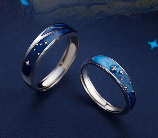 Buy Orb & Gravel Starry Night Couple Ringset in Pakistan
