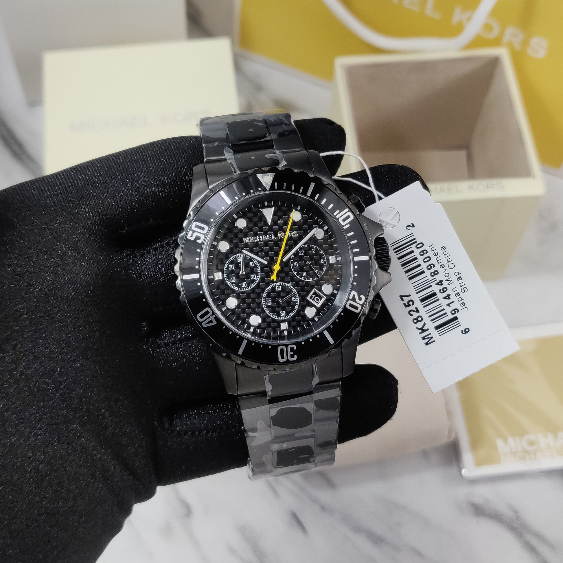 Buy Michael Kors Mens Stainless Steel Black Dial 45mm Watch - Mk8257 in Pakistan