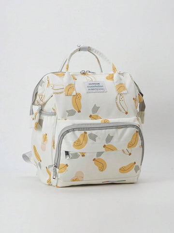 Buy SHEIN Large Capacity Diaper Bag Hanging On Stroller, Fashionable Outdoor Maternal And Baby Backpack With Aluminum Foil Insulated Baby Bottle Holder For Women in Pakistan