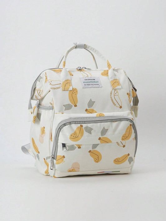 Buy SHEIN Large Capacity Diaper Bag Hanging On Stroller, Fashionable Outdoor Maternal And Baby Backpack With Aluminum Foil Insulated Baby Bottle Holder For Women in Pakistan