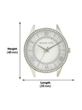 Buy Michael Kors Lauryn Crystal Mother Of Pearl Dial Silver Steel Strap Ladies Watch - Mk3900 in Pakistan