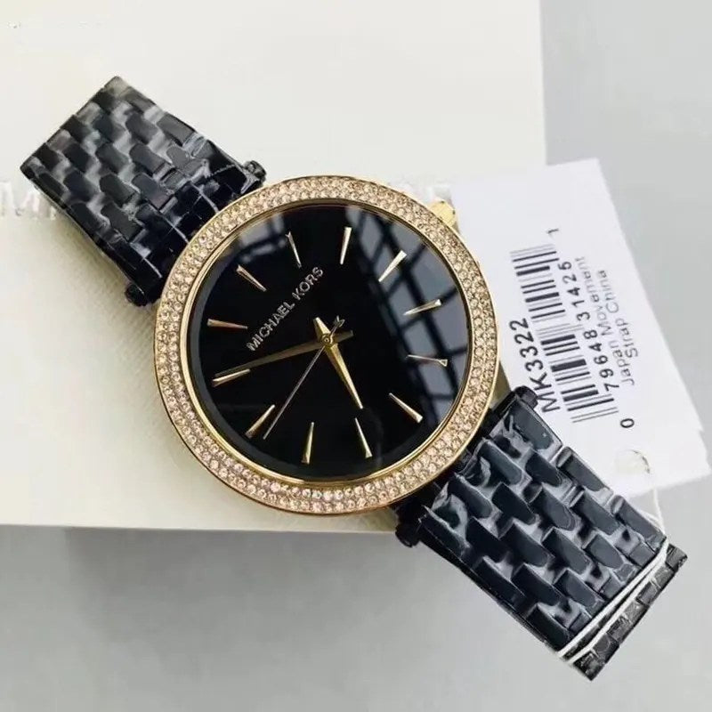 Buy Michael Kors Womens Quartz Stainless Steel Black Dial 37mm Watch - Mk3322 in Pakistan