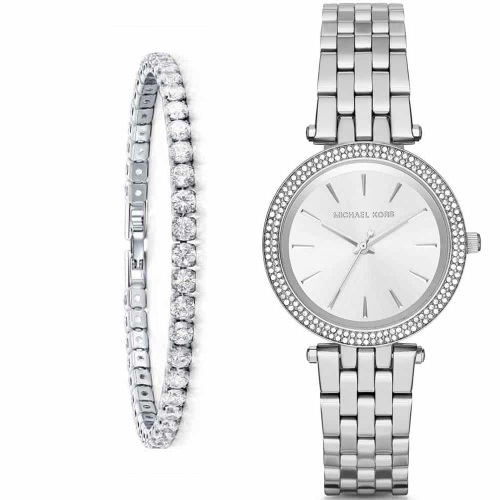 Buy Michael Kors Womens Quartz Stainless Steel Silver Dial 33mm Watch - Mk3429 in Pakistan
