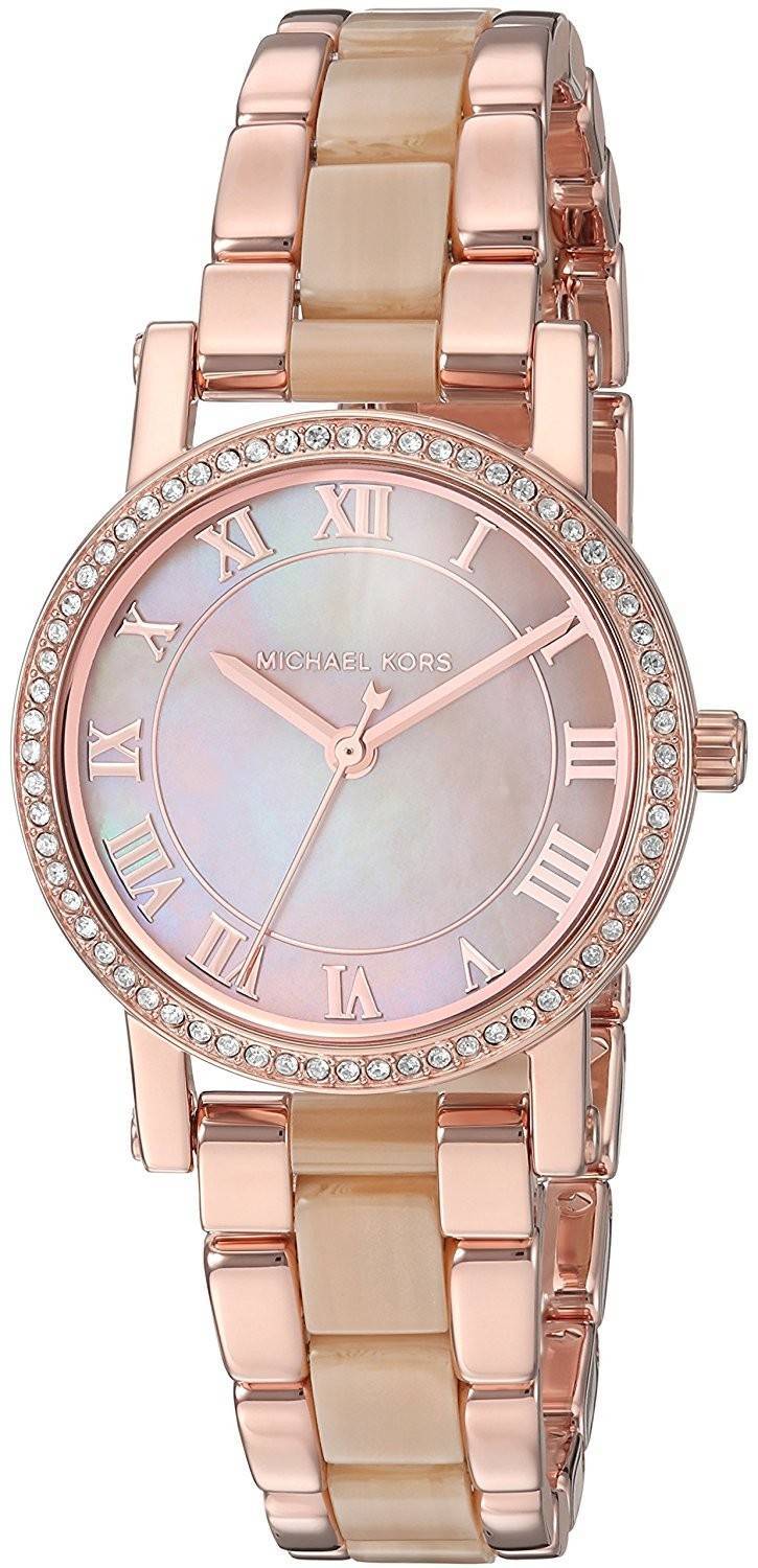 Buy Michael Kors Petite Norie Mother of Pearl Dial Gold Stainless Steel Womens Watch - Mk3700 in Pakistan