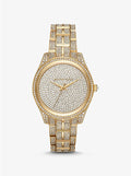 Buy Michael Kors Glitz Gold Diamonds Dial Gold Steel Strap Watch for Women - MK6547 in Pakistan