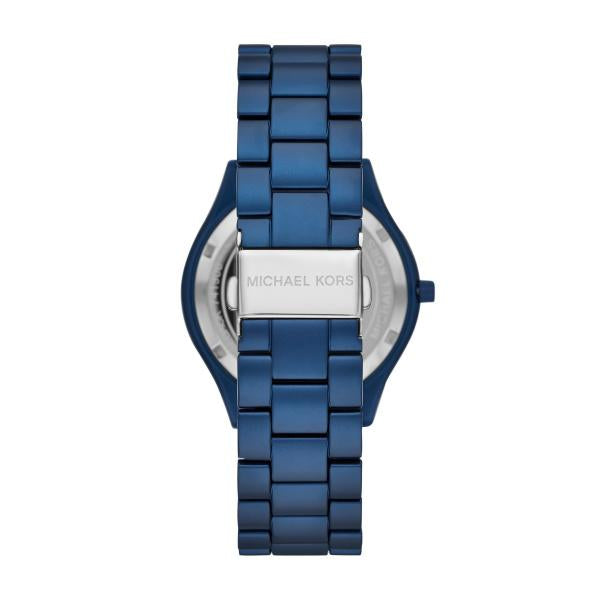 Buy Michael Kors Slim Runway Navy Blue Dial Blue Stainless Steel Strap Unisex Watch - Mk4503 in Pakistan