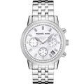 Buy Michael Kors Chronograph Mother Of Pearl Dial Silver Strap Ladies Watch - Mk5020 in Pakistan
