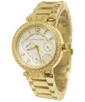 Buy Michael Kors Womens Quartz Chronograph Stainless Steel Gold Dial 33mm Watch - Mk6056 in Pakistan