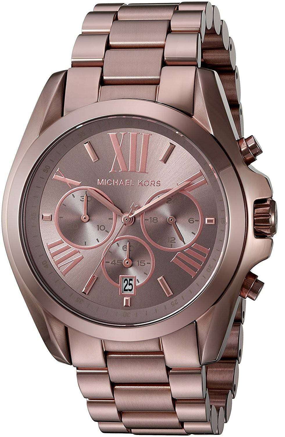 Buy Michael Kors Bradshaw Chronograph Sable Dial Brown Steel Strap Watch for Women  - MK6247 in Pakistan