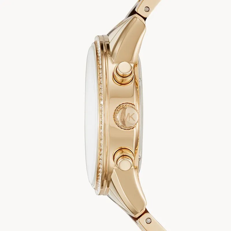 Buy Michael Kors Ritz Gold Dial Two Tone Steel Strap Watch for Women - MK6322 in Pakistan