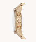 Buy Michael Kors Ritz Chronograph Gold Dial Gold Steel Strap Watch for Women - MK6356 in Pakistan