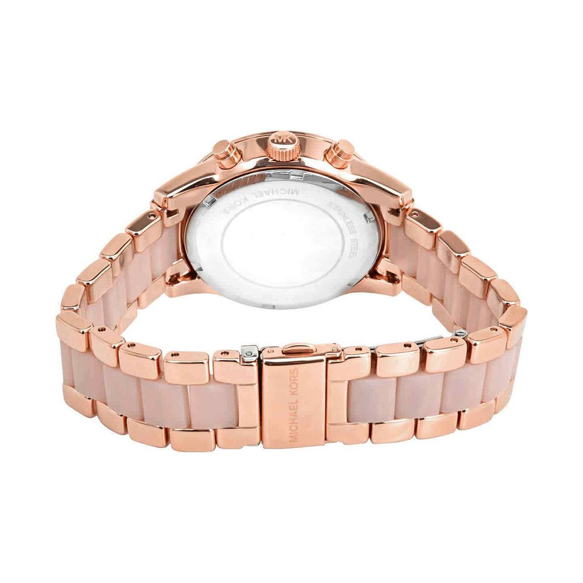 Buy Michael Kors Ritz Chronograph Quartz Crystal Two Tone Strap Ladies Watch - MK6769 in Pakistan