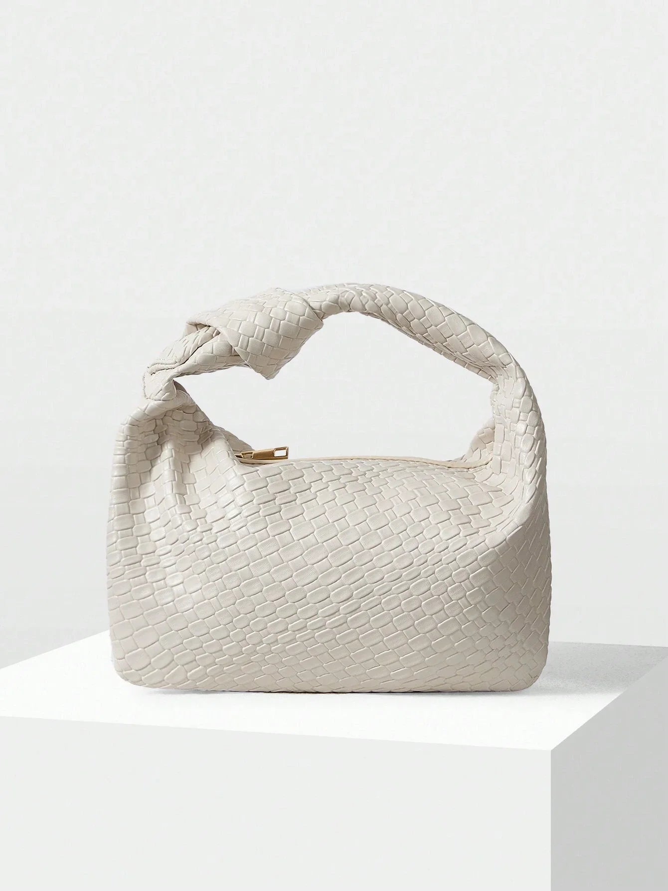 Buy SHEIN MOTF PREMIUM WOMEN'S MINIMALIST AND FASHIONABLE EMBOSSED ZIPPER TOP HANDLE BAG FOR COMMUTING in Pakistan