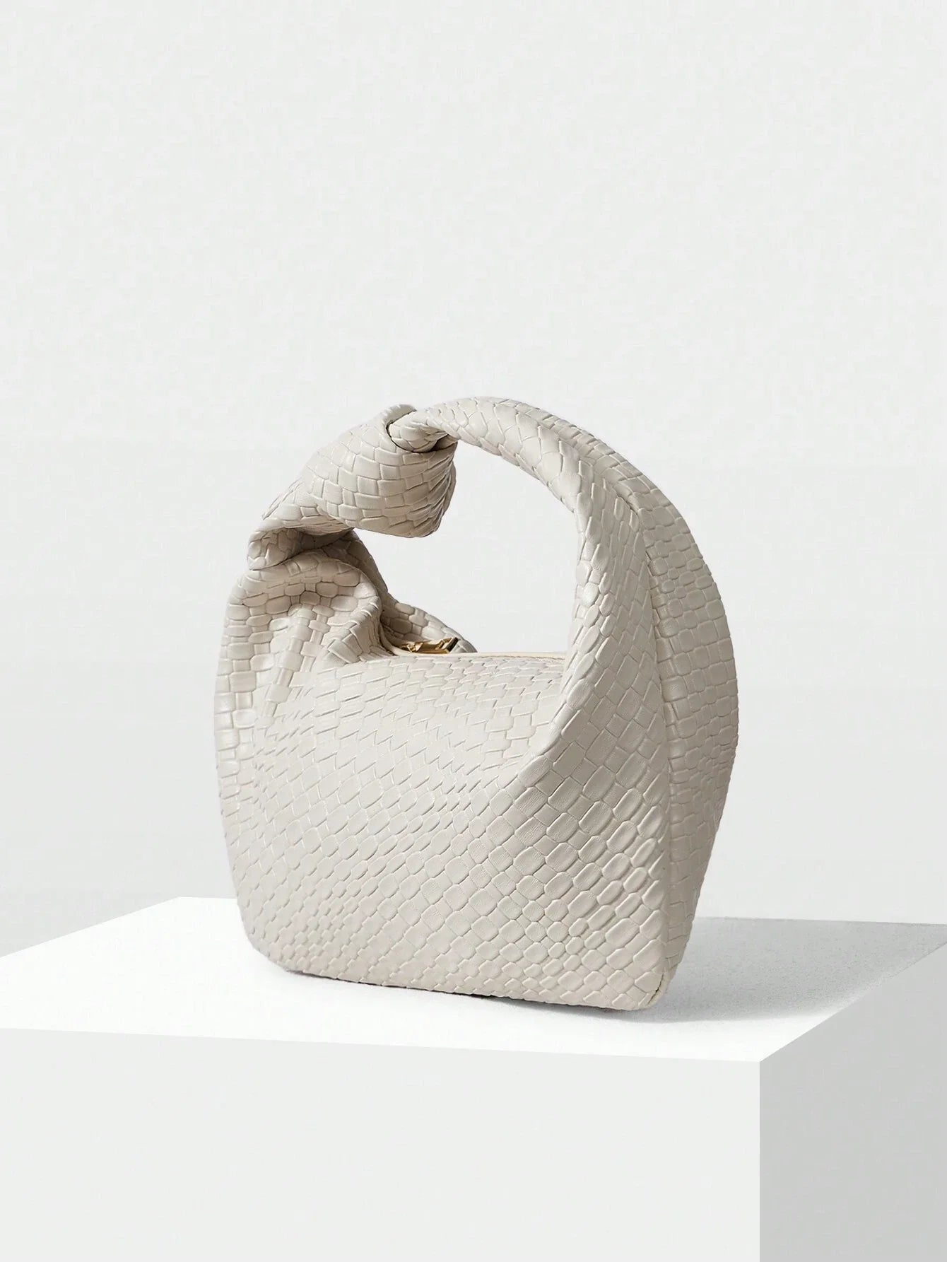 Buy SHEIN MOTF PREMIUM WOMEN'S MINIMALIST AND FASHIONABLE EMBOSSED ZIPPER TOP HANDLE BAG FOR COMMUTING in Pakistan