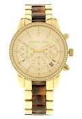 Buy Michael Kors Ritz Gold Dial Two Tone Steel Strap Watch for Women - MK6322 in Pakistan