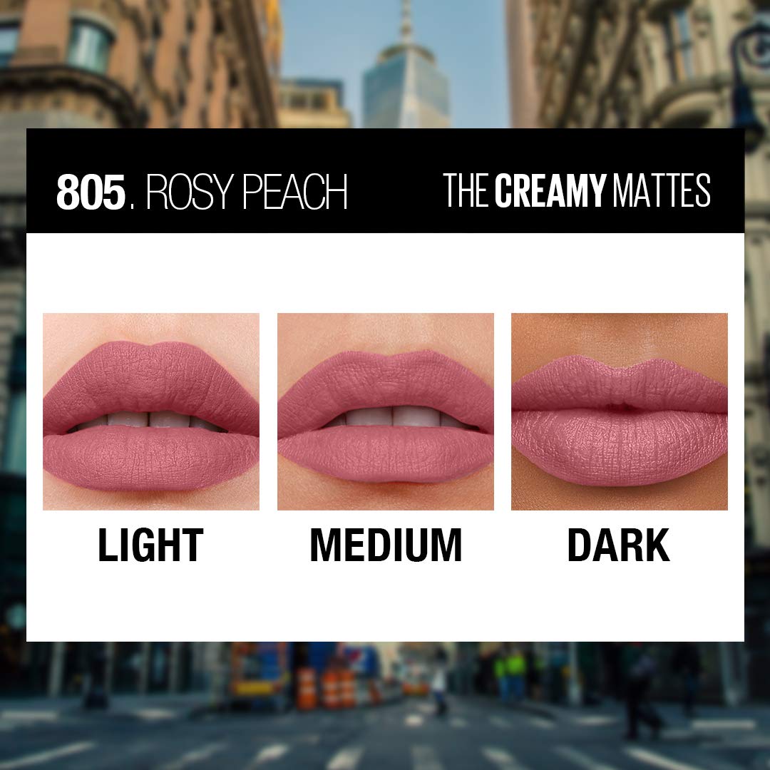 Buy Maybelline Color Sensational Creamy Matte Lipstick - 805 Rosy Peach in Pakistan