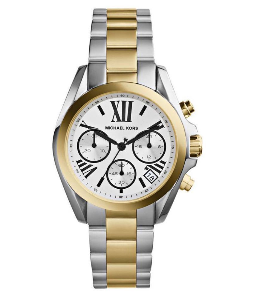 Buy Michael Kors Womens Quartz Two-tone Stainless Steel Silver Dial 39mm Watch - Mk5855 in Pakistan