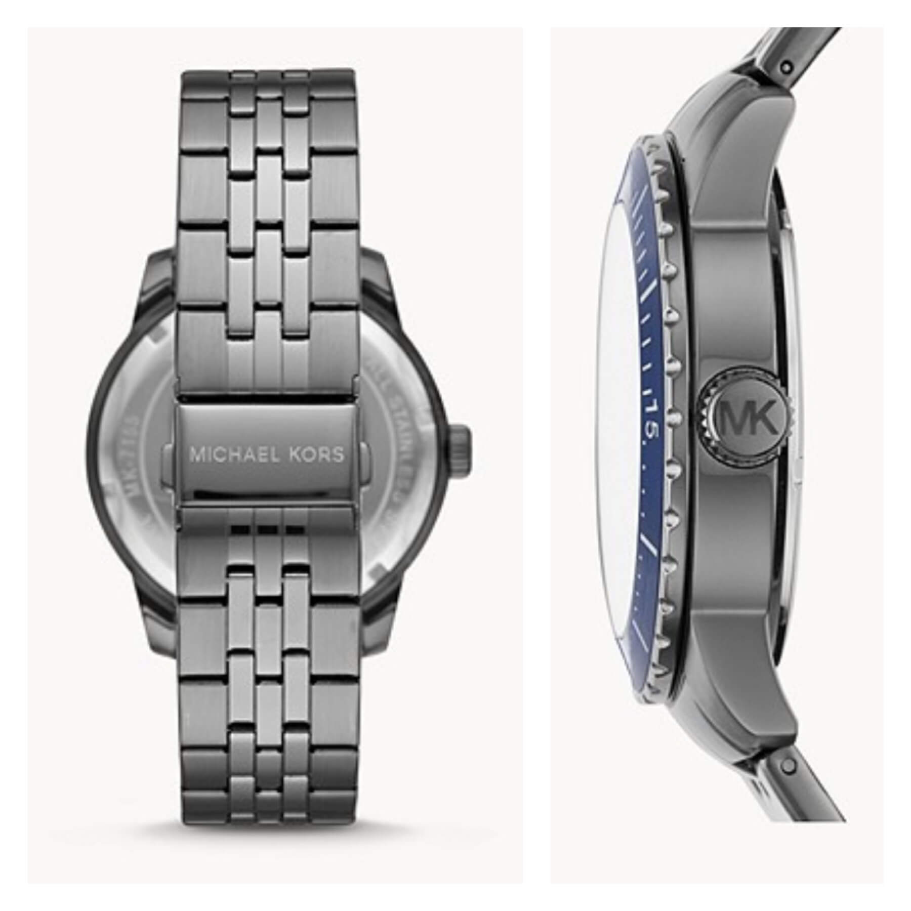 Buy Michael Kors Mens Chronograph Quartz Stainless Steel Blue Dial 44mm Watch - Mk7155 in Pakistan