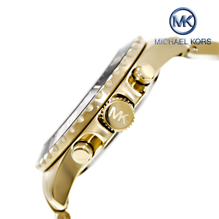 Buy Michael Kors Mens Gold Stainless Steel Blue Dial 45mm Watch - Mk8267 in Pakistan