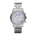 Buy Michael Kors Chronograph Mother Of Pearl Dial Silver Strap Ladies Watch - Mk5020 in Pakistan