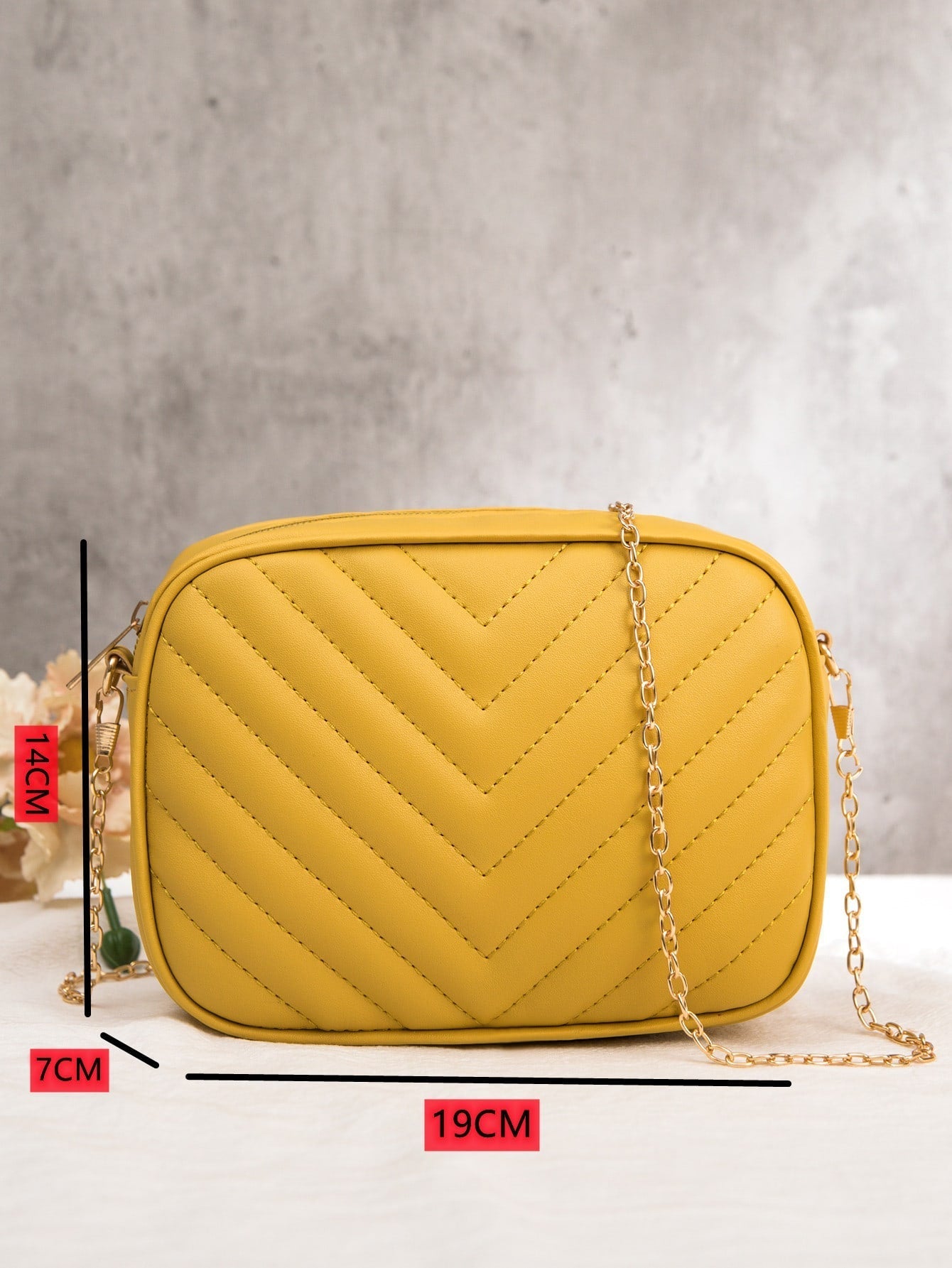 Buy SHEIN Mini Chevron Chain Crossbody Bag in Pakistan