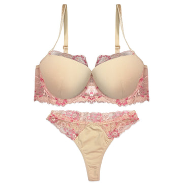 Buy Bra Set - Nude Bloom in Pakistan