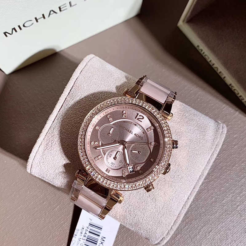 Buy Michael Kors Parker Women's Watch Rose Gold Dial Rose Gold Steel Strap - Mk6512 in Pakistan