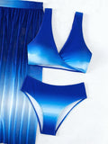 Buy SHEIN Ombre Bikini Swimsuit With Beach Skirt in Pakistan