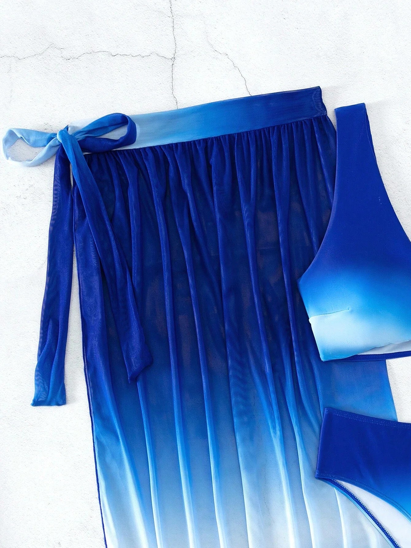 Buy SHEIN Ombre Bikini Swimsuit With Beach Skirt in Pakistan