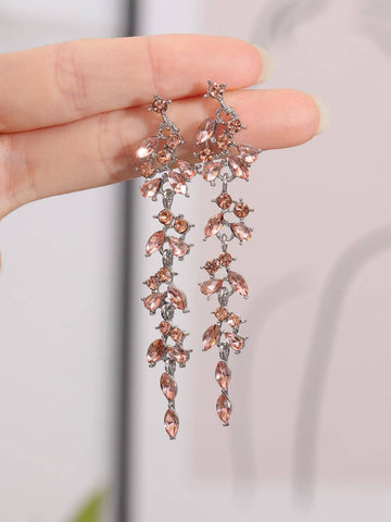 Buy SHEIN Rhinestone Decor Drop Earrings in Pakistan