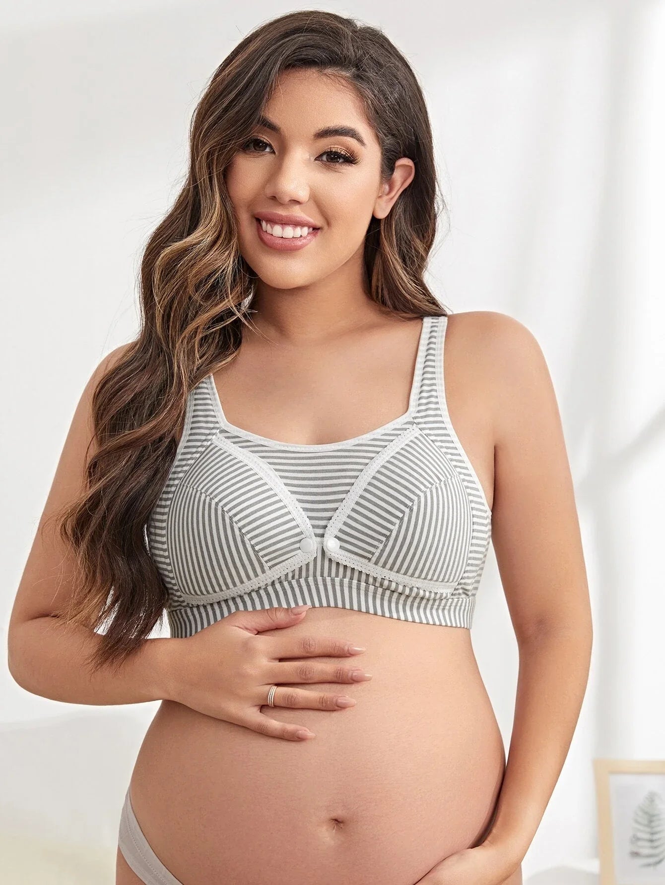Buy SHEIN Maternity Striped Nursing Bra in Pakistan