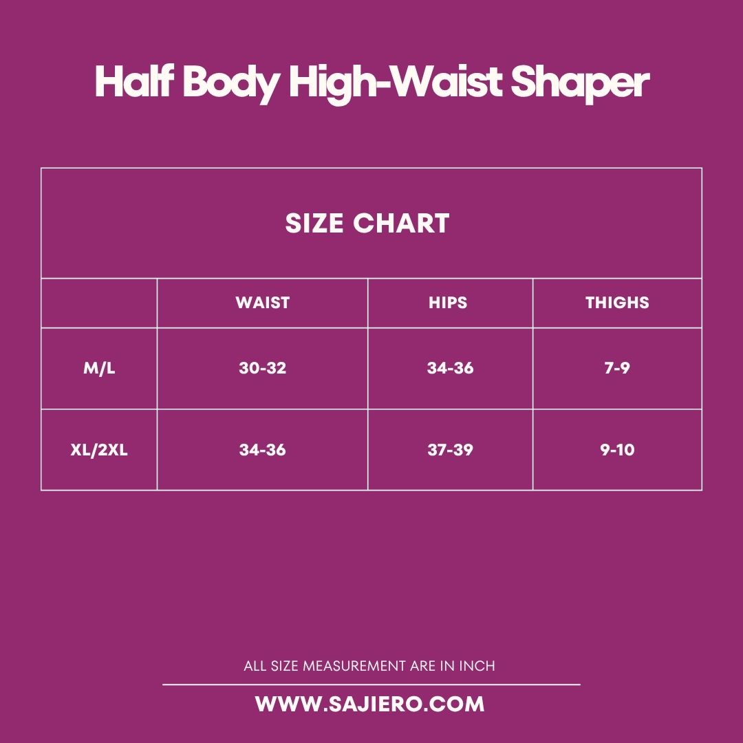 Buy Sajiero Half Body High-Waist Shaper in Pakistan