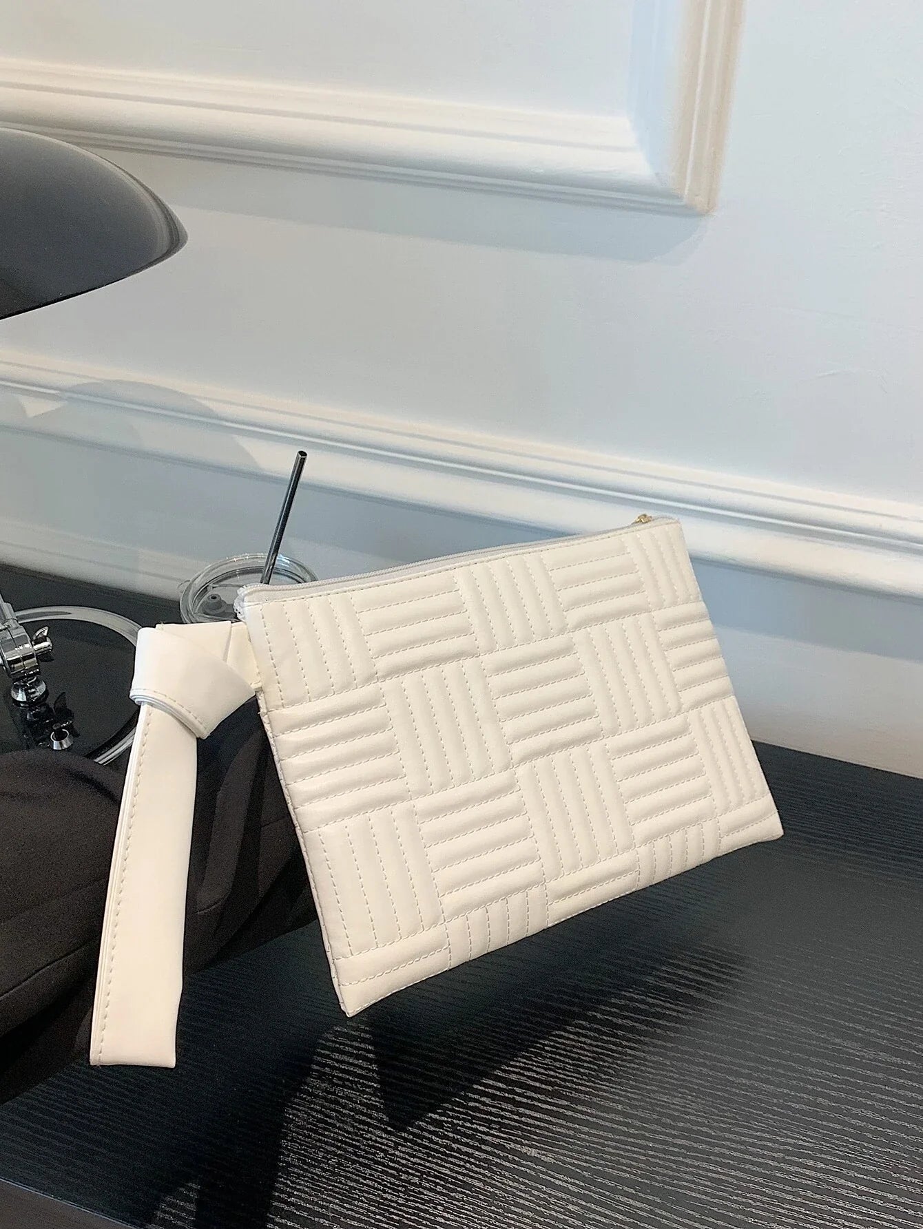 Buy SHEIN Square Bag Minimalist Stitch Detail Square Bag in Pakistan