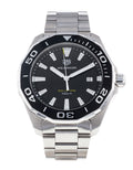 Buy Tag Heuer Aquaracer Black Dial Silver Steel Strap Watch for Men - WAY101A.BA0746 in Pakistan