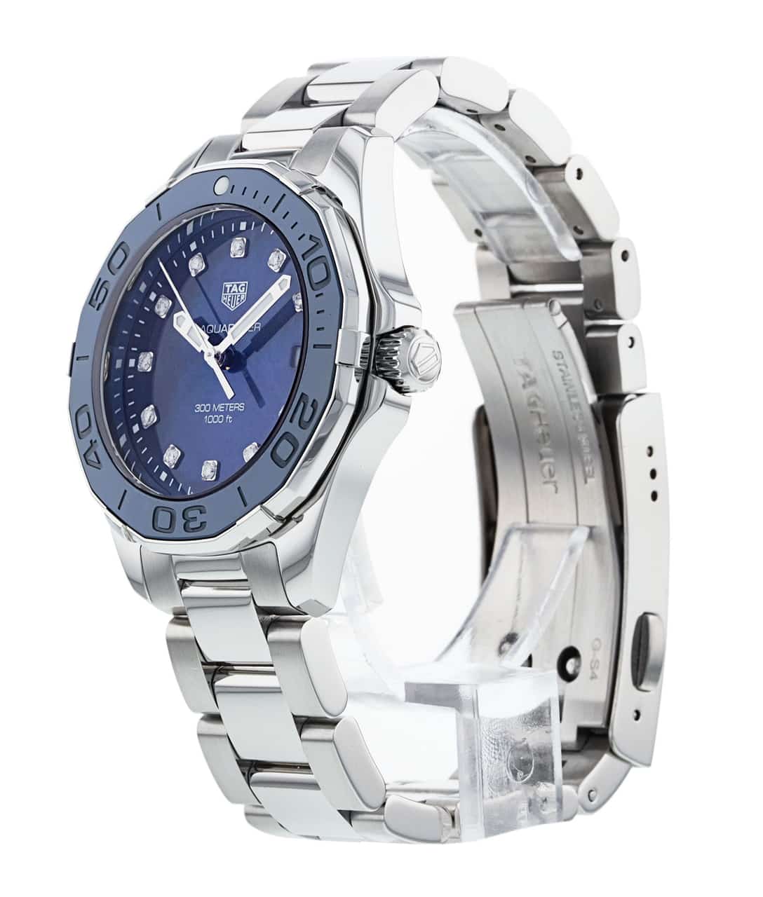 Buy Tag Heuer Aquaracer Blue Dial Silver Steel Strap Watch for Women - WAY131L.BA0748 in Pakistan