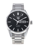 Buy Tag Heuer Carrera Calibre 5 Black Dial Silver Steel Strap Watch for Men - WAR201A.BA0723 in Pakistan
