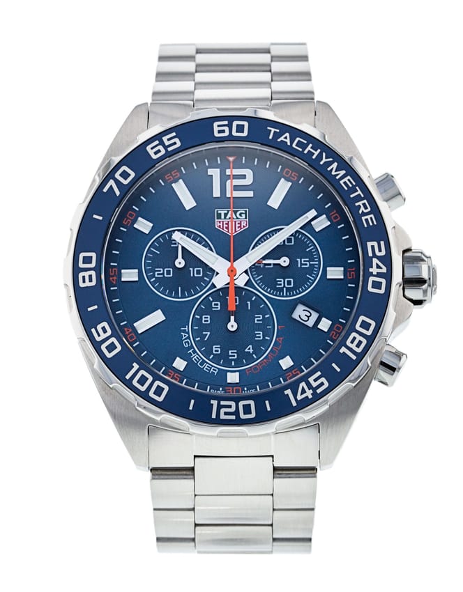 Buy Tag Heuer Formula 1 Chronograph Blue Dial Silver Steel Strap Watch for Men - CAZ1014.BA0842 in Pakistan