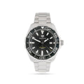 Buy Tag Heuer Aquaracer Black Dial Silver Steel Strap Watch for Men - WAY101A.BA0746 in Pakistan