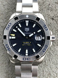 Buy Tag Heuer Aquaracer Blue Dial Silver Steel Strap Watch for Men - WAY2012.BA0927 in Pakistan