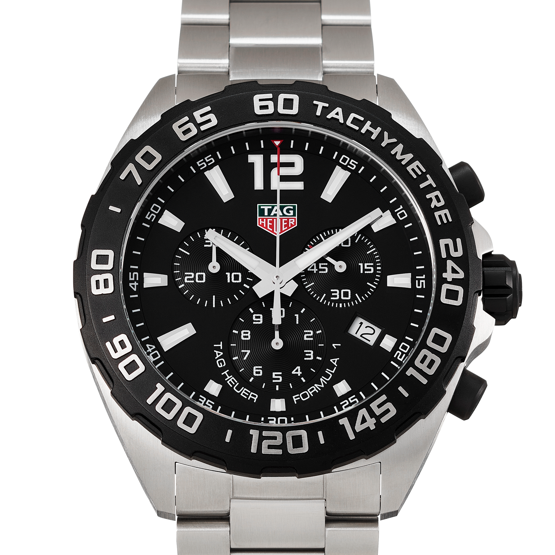 Buy Tag Heuer Formula 1 Black Dial Silver Steel Strap Watch for Men - CAZ1010.BA0842 in Pakistan