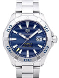 Buy Tag Heuer Aquaracer Blue Dial Silver Steel Strap Watch for Men - WAY2012.BA0927 in Pakistan
