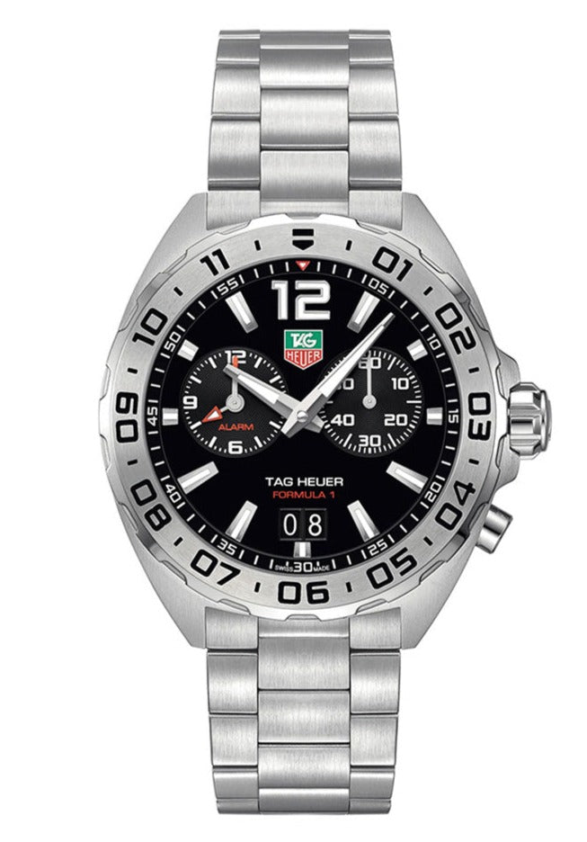 Buy Tag Heuer Formula 1 Black Dial Silver Steel Strap Watch for Men - WAZ111A.BA0875 in Pakistan