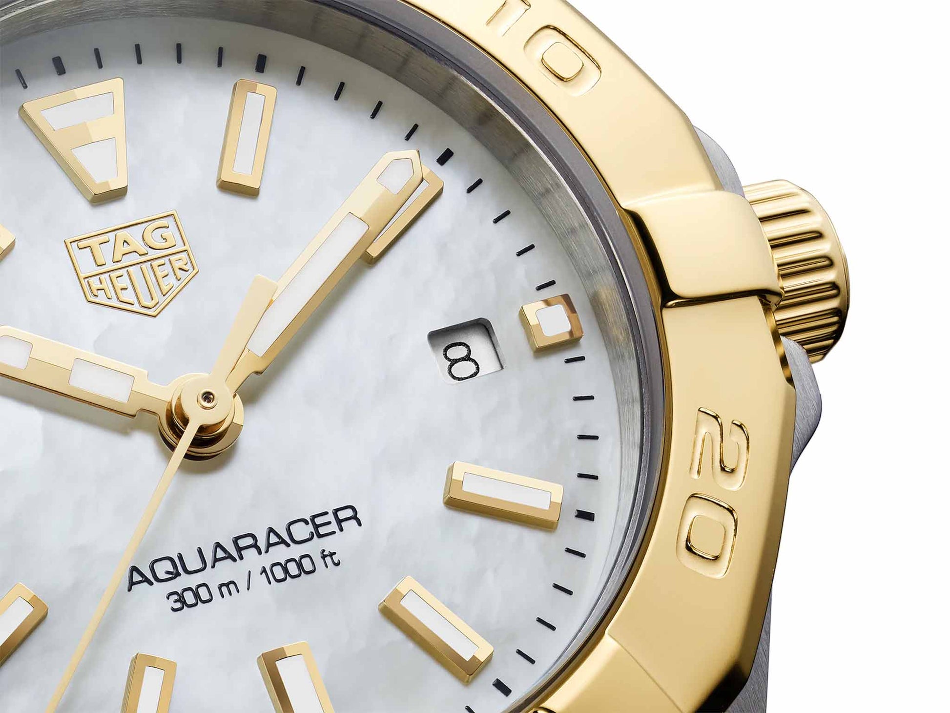 Buy Tag Heuer Aquaracer Mother of Pearl Dial Two Tone Steel Strap Watch for Women - WBD1420.BB0321 in Pakistan
