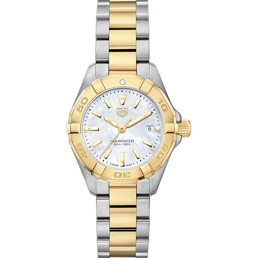 Buy Tag Heuer Aquaracer Mother of Pearl Dial Two Tone Steel Strap Watch for Women - WBD1420.BB0321 in Pakistan
