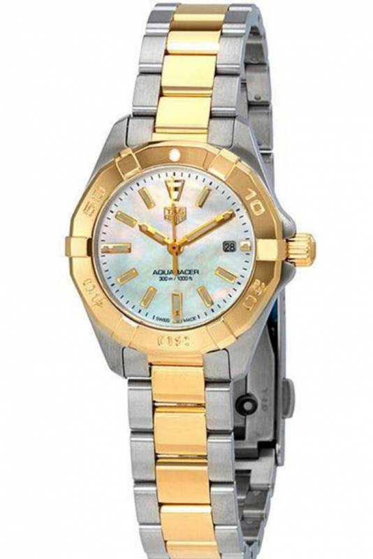 Buy Tag Heuer Aquaracer Mother of Pearl Dial Two Tone Steel Strap Watch for Women - WBD1420.BB0321 in Pakistan